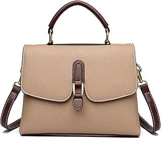 Women's Genuine Leather Purses and Handbags for Girls Top-handle Totes Designer Satchel Shoulder Bag for Ladies image