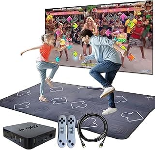Dance Mat for Kids and Adults, TV Dance Mats Game for Girls Boys,Dance pad for Exercise, Double Dancing Mat for Family Games,Gifts Ideas for Girls and Boys,Grey image