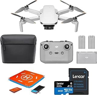 DJI Mini 4K, Drone with 4K UHD Camera for Adults, Under 249 g, 10km Video Transmission, Auto Return, Wind Resistance, Bundle with 64gb SD Card and Landing Pad (Mini 4K Fly More Combo, 93-min) image