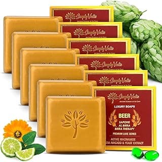 Beer Soap Bar Collection (4 oz. x 6 Soaps) for body, hand, face. Natural Soaps made with Premium Essential oils. Body Soap Bars for Men and Women. Soap Set for Gifting. image