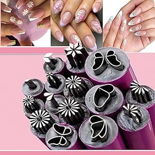 Nails Art Stamp Pen,6pcs Nail Stamp Pen DIY Nail Art Tools,Stamp Nail Art Tool with 6 Different Patterns,Nail Stamp Pen Set for Women Girls Home DIY Nail Art (15pcs) image