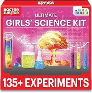 Doctor Jupiter Girls Science Kit for Kids Ages 8-10-12-14 | Christmas, Birthday Gift Ideas for 8,9,10,11,12 Year Old Girls| 6-8 Experiments of Different Sciences| STEM Learning & Educational Toys image