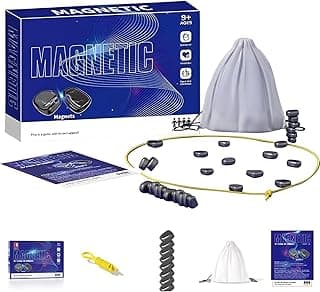 Magnetic Chess Game - 2025 New Family Board Games Set - Fun Table Top Magnet Chess Game, Magnet Game 2 Player Party Travel Fun Games Table Top Magnet Strategy Game (1 Set)