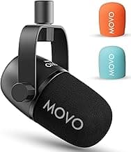 Movo CastMic Dynamic XLR Podcast Microphone for PC, Gaming, Streaming, YouTube, and Musicians - Cardioid Podcast Mic for Content Creators image