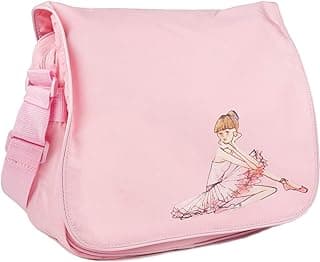 Dance Girl's Adjustable Strap Ballerina Shoulder Bag, Light Pink image