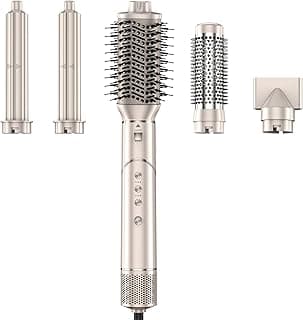 Hair Dryer Brush, Powerful 5 in 1 Hair Blow Dryer with 110,000 RPM High-Speed Negative Ionic Automatic Curling Iron, Professional Air Styling & Drying System for Fast Drying Curling Volumizing image
