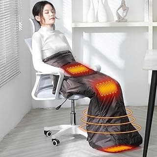 WOOLALA Heated Leg Warmer & Hand Warmer, Electric Lower Body Heated Wrap Therapy Wearable Heating Blanket for Circulation, Foot Warmer Under Desk, 6 Heat & 7 Timer Settings image