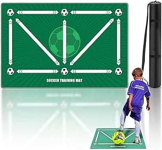 Soccer Training equipment,Indoor Soccer Training Mat,Dribble Silent Sports Auxiliary Props Football Mat,Footstep System Training Blanket,Football Training Pace Ball Control for Teenager Boys Kids