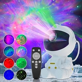 Astronaut Galaxy Projector - Star Projector Galaxy Light for Bedroom, LED Night Light for Kids Room with Timer and Remote, Room Decor Aesthetic, Gifts for Christmas, Birthdays, Valentine's Day image