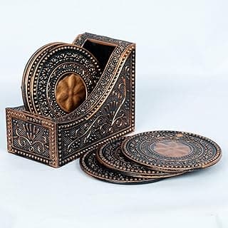 Antique drink coaster set image