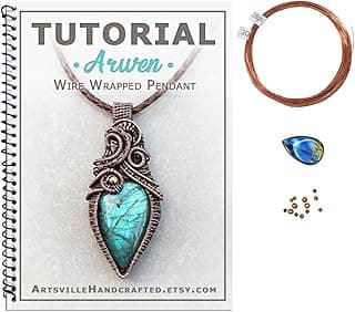 Full DIY Adult Craft Kit, Wire Wrap Jewelry Making KIT, Wire Wrapping Kit with Tutorial Book and Materials image