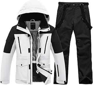 Men's Ski Suits Waterproof Winter Snowsuit Snow Snowboard Jackets Coats Pants Set image