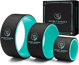 Secret Garden Yoga Wheel – Premium Yoga Wheel Roller for Stretching and Posture Improvement – Yoga Wheel Set of 3 for Men and Women – Advanced ABS and TPE Massage Yoga Wheel – 13/10/6-inch image