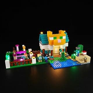 LED Light Kit for Lego Minecraft The Crafting Box 4.0 21249 Building Set, Creative Lighting kit Compatible with Lego 21249 (Lights Only, No Lego Set) image