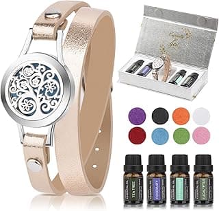 Aromatherapy Essential Oil Diffuser Bracelet - Unique Gifts Set for Women, Mothers Day Christmas Birthday Gifts Ideas for Mom, Best Friend, Sister, Wife, Aunt image