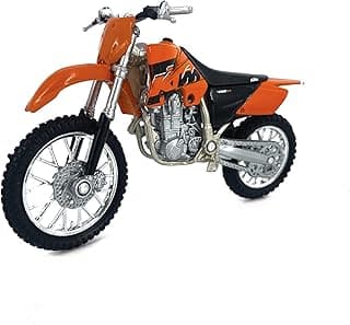 Welly Die Cast Motorcycle Orange KTM 450 SX Racing, 1:18 Scale for Unisex Adult image