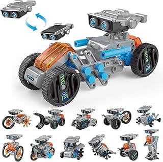 12 in 1 Solar Robot Kit and Car Sunshade for Kids image