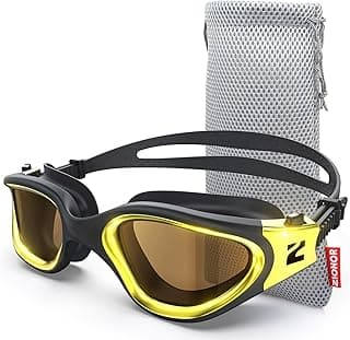 ZIONOR Swim Goggles, G1 ULTRA Photochromic Polarized Swimming Goggles Men Women image