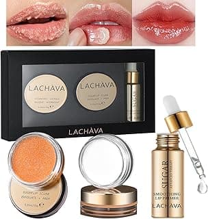 Lip Care Kit, Lip Scrub, Lip Sleeping Mask and Lip Soothing Primer Oil Hydrating Nourishing Lips Care Set Keep Lip Hydrated Repair Lip Liner and Crack Daily Lip Care Essential Lip Makeup image