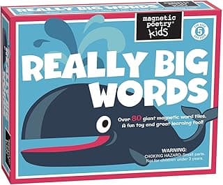 Magnetic Poetry - Kids Really Big Words Kit - Ages 5 and Up - Words for Refrigerator - Write Poems and Letters on The Fridge - Made in The USA image