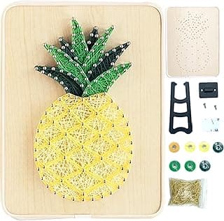 BAZIMA DIY String Art Kit for Beginner, DIY Pineapple Craft Kit,Unique Gift,Craft Kit for Holidays image