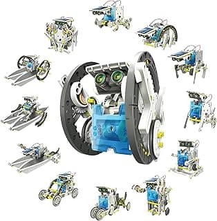 Nilez 13-in-1 Solar Robot Kit STEM Toys Robotics for Kids Age 8-12, Engineering Building Education Projetcs Birthday Christmas Gfit 8 9 10 13 16 Years Old Boys Girls Teens image