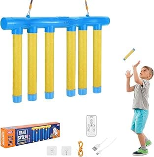 Reflex Challenge Game, Hand Eye Coordination Training Toys, 2025 Upgrade 3 Adjustable Speed with Remote Control Catching Sticks Game, Falling Sticks Catching Challenge for Adults