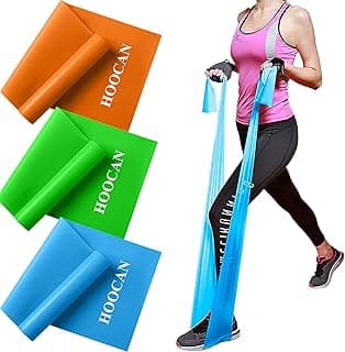 Resistance Bands Elastic Exercise Bands Set for Recovery, Physical Therapy, Yoga, Pilates, Rehab,Fitness,Strength Training image