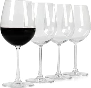 Martha Stewart Vivica 20 OZ Stemmed 4 Pack Red Wine Glass Set image