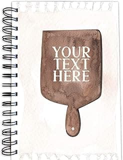 Cutting Board Personalized Recipe Book - Hardcover Recipe Journal image