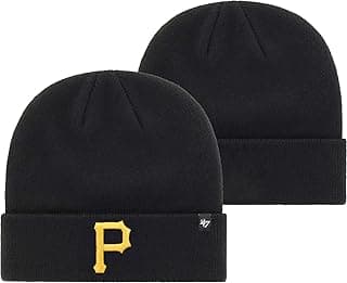 47 MLB Unisex-Adult Primary Logo Cuffed Knit Primary Logo Team Color Beanie Hat Cold Weather Hat, One Size image