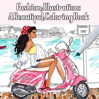Fashion Illustration: A beautiful Coloring Book for Adults and Teens, Fun and Easy Coloring Pages to Relax image