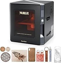 WAINLUX K8 2.5W Compact Laser Engraver, Laser Engraving Machine, 2500mW Fully Enclosed with Viewable Window, Engraver Machine for Wood Leather Paper Cork, Máquina Grabadora Láser, Laser Class 1 image