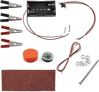 E-outstanding 1 Set Physics Experiment Homemade Electromagnet Experiment DIY kit for Physical and Science Project image