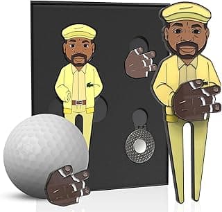 Premium Coach Ball Marker Set & Golf Divot Repair Tool - Ideal Groomsman Gift, Complete Golf Accessories Kit for Men and Women | Unique Hat Clip, Bag Accessories, and Funny Ball Markers image