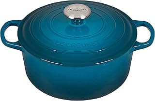 Le Creuset Signature Enameled Cast Iron Round Dutch Oven, 4.5 qt., Deep Teal image