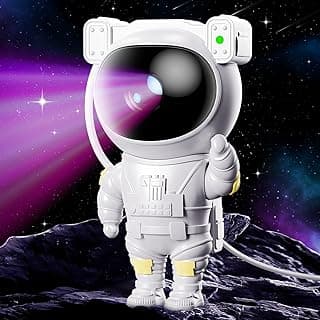 Astronaut Star Galaxy Projector - Space Starry Night Light Nebula Ceiling Projection Lamp with Timer and Remote, for Kids Adults for Bedroom, Gaming Room, Room Decor image