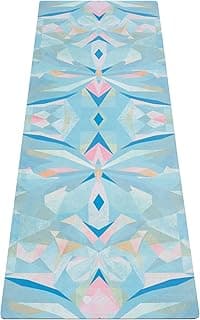 YOGA DESIGN LAB | The Combo Yoga Mat | 2-in-1 Mat+Towel | Eco Luxury | Ideal for Hot Yoga, Power, Bikram, Ashtanga, Sweat | Studio Quality | Includes Carrying Strap! image