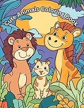 Cute Animals Coloring Book image