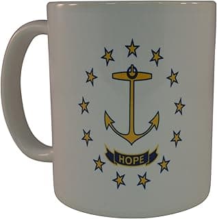 Rogue River Tactical Rhode Island State Flag Coffee Mug Novelty Cup Great Gift RI