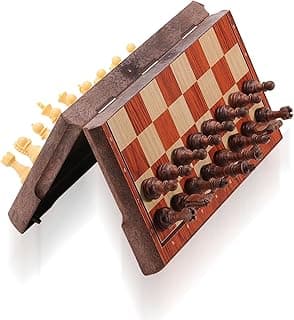 Magnetic Travel Chess Set, Portable Mini Chess Board Game for Adults and Kids (Classic Edition) image