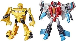 Transformers Toys Heroes and Villains Bumblebee and Starscream 2-Pack Action Figures - for Kids Ages 6 and Up, 7-inch (Amazon Exclusive) image