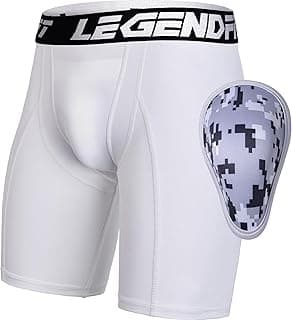 Men Baseball Football Compression Shorts w/Cup Straps Protective Athletic Sliding Underwear Lacrosse Cricket image