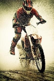 Motocross Race Wall Art Posters Bedroom Home Room Decor Dirt Bike Teen Kids Man Decoration Cool Extreme Sports Man Cave Decor Modern Wall Poster Birthday Gift Cool Wall Art Print Poster 12x18 image