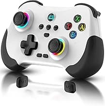 Joso Mobile Gaming Controller for iPad/iPhone/Tablet, Cloud Controller Remote Joystick for iOS/Android, Wireless Switch Controller with Macro Buttons/Hall-Rocker/Hall-Trigger - White