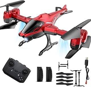 RC Helicopters 2.4G for Kids Adults, 360° Flip Remote Control Aircraft with LED Light, Obstacle Avoidance, Altitude Hold, Gyro Stabilizer, One Key Takeoff/Landing, Plane Hobby Toy Gifts image