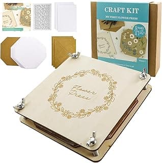 vidabita My First Flower Press Kit 6 Layers 6.3 x 6.3 inch, Flower Pressing Kit for Adults, DIY Pressed Flower Plant Preservation Kit image