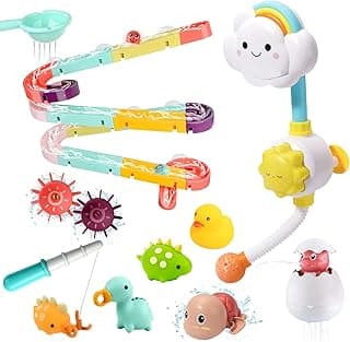 Bath Toy Bathtub Toy with Shower and Rubber Duck for Toddlers and Babies image