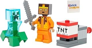 Minecraft Mini Set: Hero Minifigure with Charged Creeper image