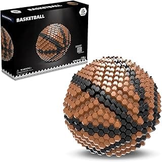 Basketball Block Set, Adults challenging STEM Block Decorations, Miniature 3D Educational Toys for Ages 16 and Above,(579 Pieces) image